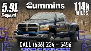 5.9 Cummins For Sale: 2006 Dodge Ram 3500 4x4 Dually 6 Speed With Only 114k Miles