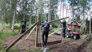 Field shelter for horses. Part 2: Assembling the field shelter