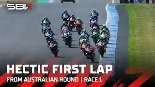 Catch the opening lap of Race 1 🧨 | 2026 #AustralianWorldSBK 🇦🇺