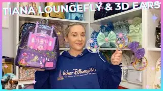 Disney Tiana Castle Loungefly Backpack Unboxing WDW Epcot Flower & Garden Festival Tangled 3D Ears