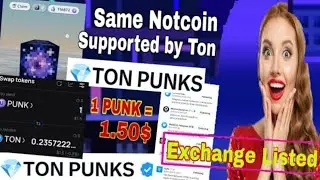 TON PUNKS airdrop। 100$ - 500$ ইনকাম এর সুযোগ। same like notcoin। best income opportunity 2024।
