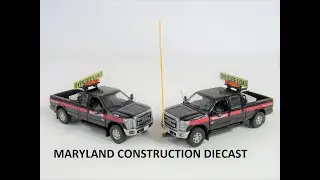 Ford F-250 Pickup Truck Escort Set Mammoet 1/50 Scale Diecast Model by Sword