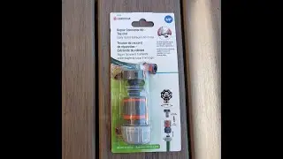 Gardena Hose repair connector Kit.  Simple fix for leaky hose connector.
