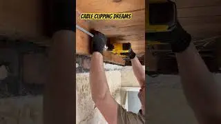 FAST CABLE CLIPPING - @dewaltuk7821 #cable #clips #electrician #electricalcontractor #electrical