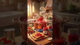 How to Make Strawberry Jam the Cute Way #cooking #tutorial #animation