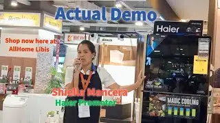 Actual Demo during morning pep talk by Shiella Mancera - Haier Promoter/ Shop now