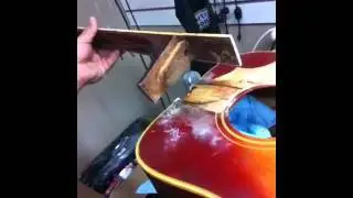 Deuce working on a 1962 Gibson retop project