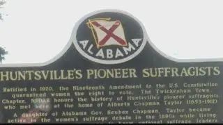 Leaders unveil 'Huntsville's Pioneer Suffragists' marker
