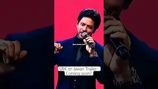 SRK on Jawan Trailer- Coming soon? #jawan #jawaan