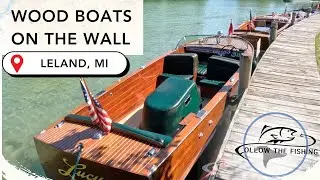 Wood Boats on the Wall: Leland, Michigan