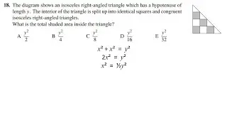 Q18 UKMT Intermediate maths challenge 2020 explained