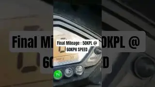 50+KPL @ 60KPH Speed. Guess the bike!!! #bajaj #pulsar #pulsar150