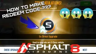 HOW TO MAKE REDEEM CODE THIS ??? | Asphalt 8 Airborne
