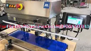 Vertical Band Pouch Sealer with Inkjet Printer , Continuous Band Sealer USA Canada - JDA