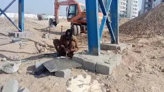 How to use gas cutter / metal plate cut by oxygen gas cutter / oxygen gas cutter
