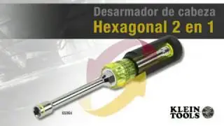Desarmador de cabeza hexagonal 2 en 1