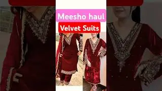 Meesho haul ₹599 velvet kurta set|wedding winter pakistani suit|#meesho#haul#velvetkurtaset#shorts