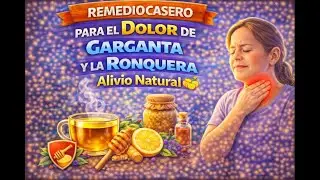 Remedio Casero para el Dolor de Garganta y la Ronquera 🍯🍋 Alivio Natural