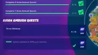 Fortnite Avian Ambush Quest - Catch a Chicken in Different Matches