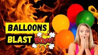 Hydrogen Balloon BLAST | Inflate Balloon without Helium and test with Fire | SolutionInn