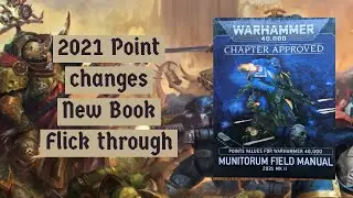 40k Munitorum Field Manual 2021 Point changes. New Book Flick Through