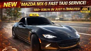 🚗🔥Mazda MX-5 Fast Taxi Service Review in Car Parking Multiplayer with 4K Ultra Graphics Gameplay!
