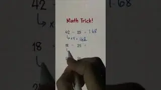 Fast Math Trick - Dividing Any Number by 25 #mathtricks #division #viral