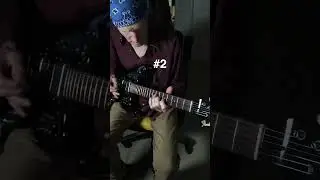 Reverb/No Reverb @youtubecreators #YouTubeHighFive #guitar  #guitartabs #namethattune #surfguitar