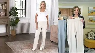 Modern Soul Comfort Yarn Straight Leg Sweater Pant on QVC