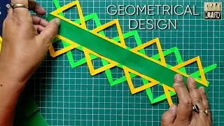 A New GEOMETRICAL Design for Bulletin Board Border | Part 2 | Two - Minutes Design | DIY