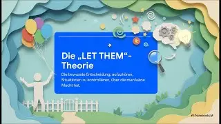 Die LET THEM Theorie von Mel Robbins und was die Gemeinsamkeiten mit einem alten Gebet sind.