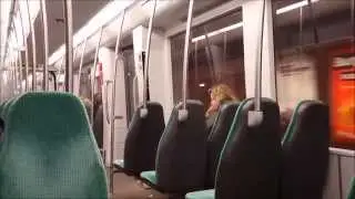 RET Metro Type SG3 (5612) rit op lijn E (verkeerd spoor langs station Blijdorp)