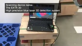 Formbuilder---Industrial hand-held blue light 3D scanner -- highlighting mold scanning.