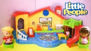 LITTLE PEOPLE Fisher Price Little People Musical Preschool a Little People Video Toy Review