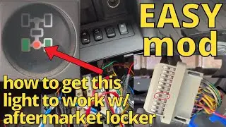 Montero Mod: how to get aftermarket locker to work w/ dash bulb