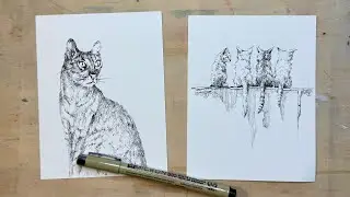 Live replay 🎨🖊️ Live: Drawing Cute Cats with a Pen! #abyssiniancat