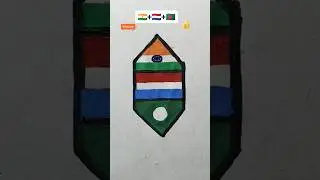 how to raw flag 🇮🇳🇳🇱🇧🇩 Jana gana Mana || Independence day drawing#art#shorts#drawing