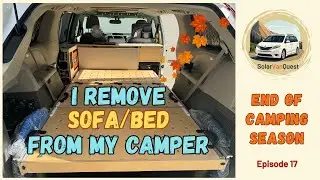 E17: I Remove Bed from my Camper for Winter Off-Season