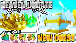 Spending 550 Billion Fantasy Coins on New Heaven Egg! Pet Simulator X