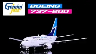 Boeing 737-600 Commercial Aircraft Westjet Airlines C-GWSL 1/400 Diecast Model Airplane | GeminiJets