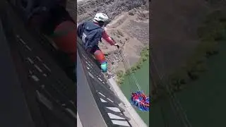 BASE jump&hellip;McConkey Roll-over, Twin Falls, Idaho #basejump #basejumper #basejumping #stunts #skydive