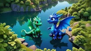 Six Tiny Dragons Roar and Spin | Counting & Fantasy Action | Nursery Rhymes and Preschool Learning
