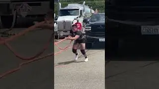 Truck pull at rainier pro am. First place overall open strongwoman.