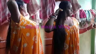 Hair Combing 🥰 Bengali Housewife Daily Vlog / বাংলাব্লগ