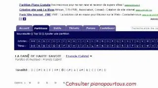Partitions Piano Gratuites