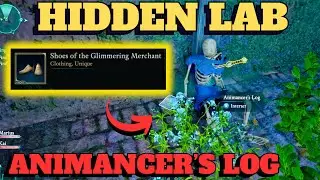 Avowed - Animancers Log Hidden Lab door button skeleton (Fior met Overdo Rolling Crags Emerald Stair
