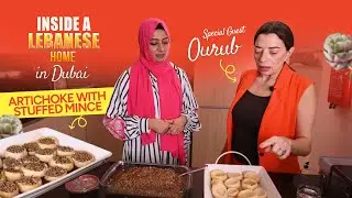 Secret Lebanese Flavors in Dubai: Cooking stuffed meat Artichokes with Ourub.Episode 1
