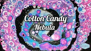 Cotton Candy Nebula - Satisfying Funnel Pour - Abstract Acrylic Painting #magicallymj