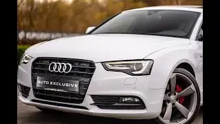 Prezentacja sprzedaży AUDI A5 SPORTBACK   2015   QUATTRO   S Line   Biała   Rotor   Disctronic   Rad