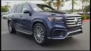 Mercedes-Benz GLS 580 4MATIC 2024 in Twilight Blue Metallic with Catalana Beige/Blk Leather Interior